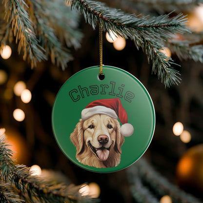 Personalized Dog Ornament - Custom Holiday Decoration for Pet Lovers