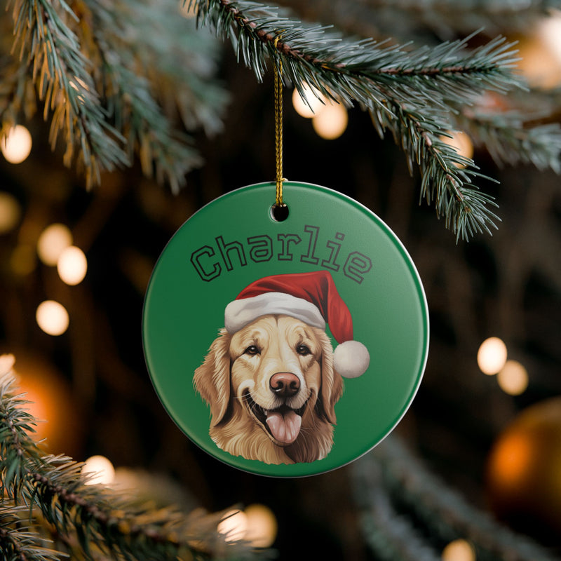 Personalized Dog Ornament - Custom Holiday Decoration for Pet Lovers