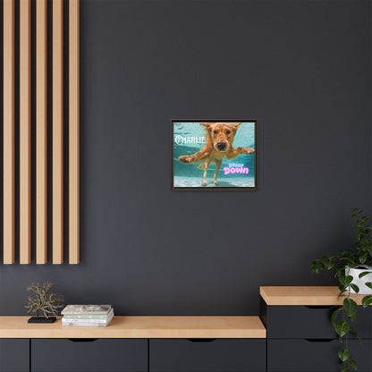 Framed Personalized Landscape Photo Canvas Wall Art - 'Add your Caption'