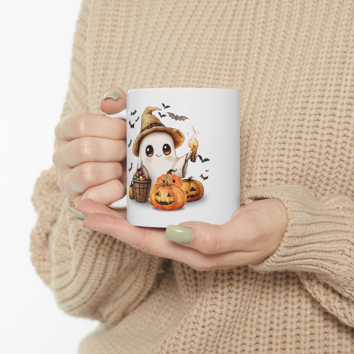 Halloween Scarecrow Ceramic Mug - Fall Coffee Cup Gift