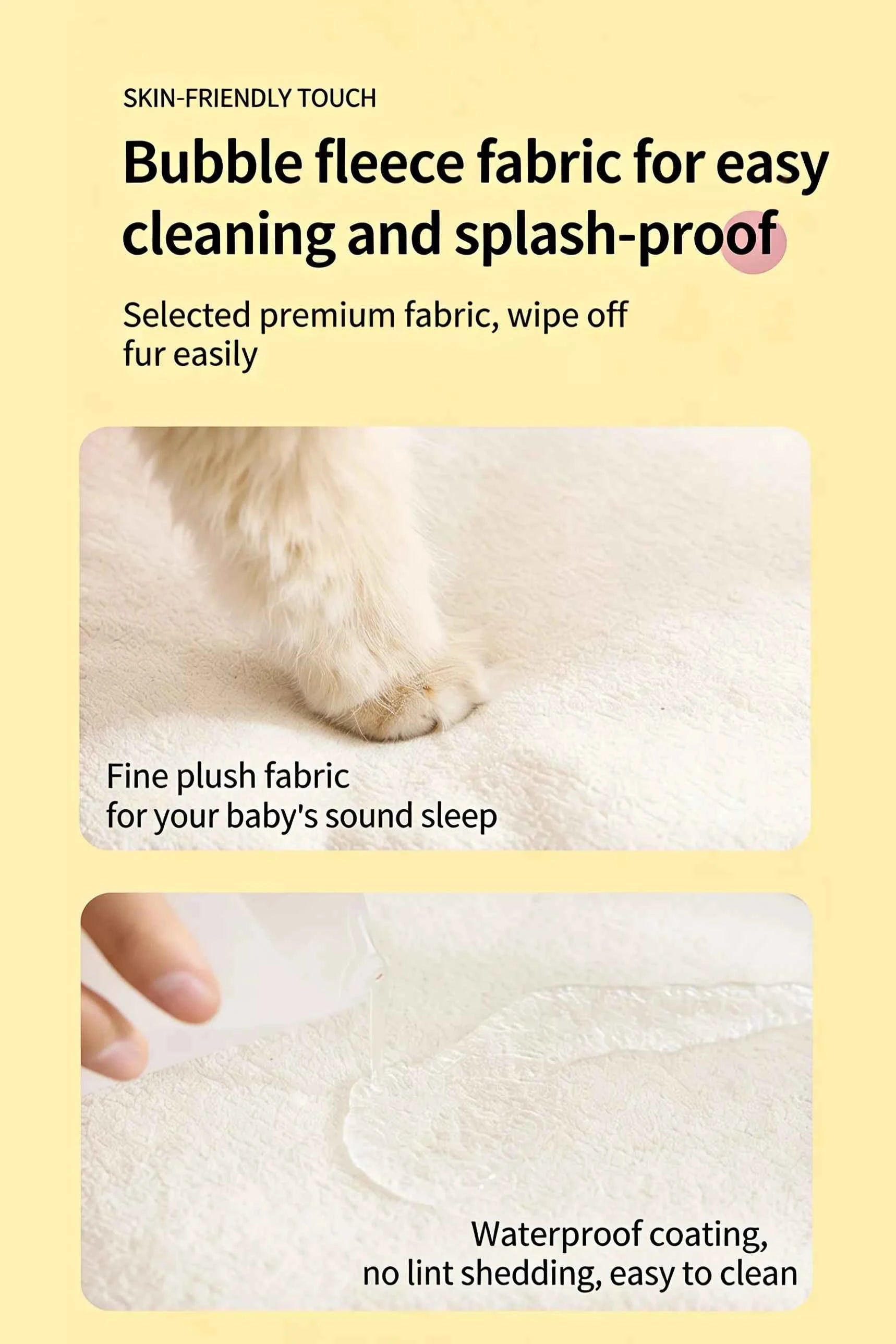 Cartoon Plaid Design Pet Mat with Bow