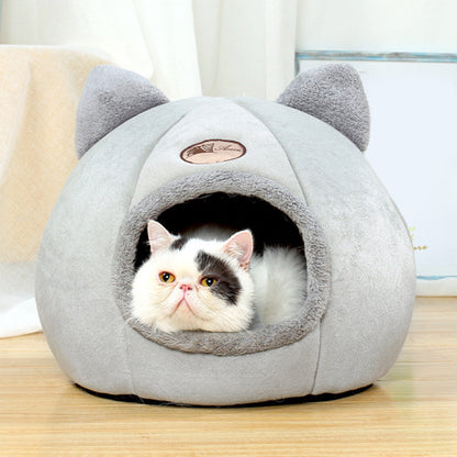 Winter Cat Nest - Large Enclosed Warm Sofa Bed for Cold Weather