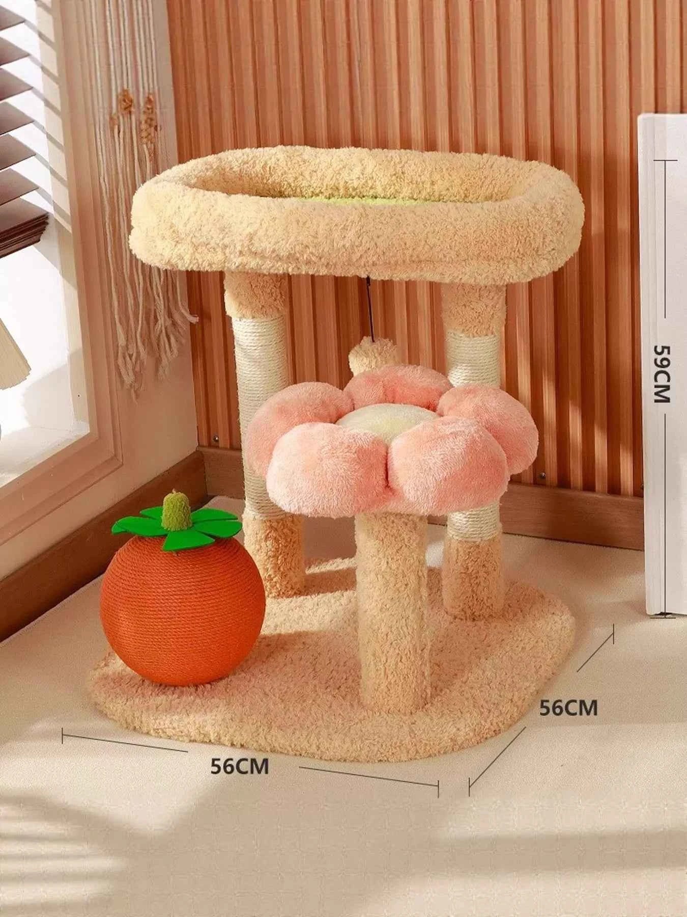 Soft Plush Cat Scratching Post