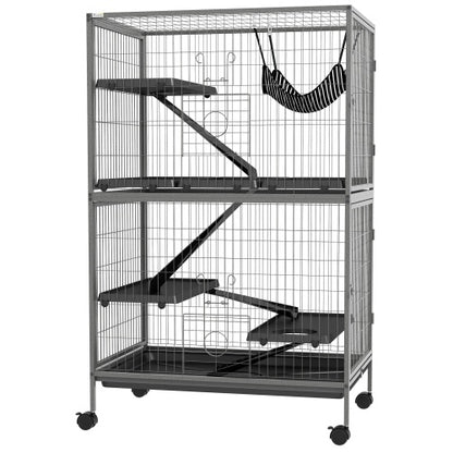 5-Tier Ferret Cage - 50" Tall with Rolling Wheels