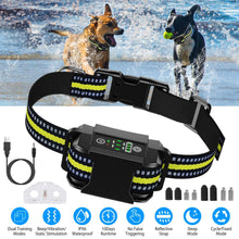 Smart Dog Bark Collar - Rechargeable with 6 Intensity Levels & Dual Modes