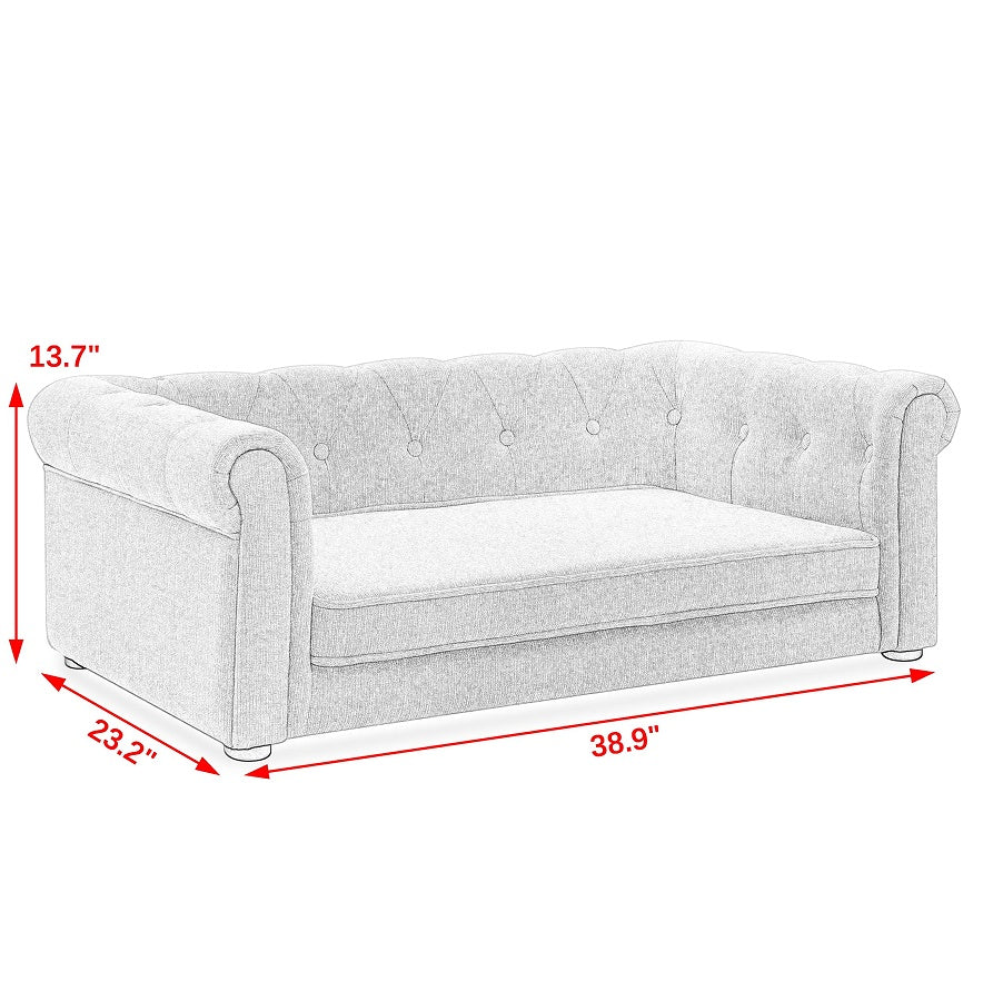 Elevated Dog Sofa Bed - Modern Furniture for Large Dogs