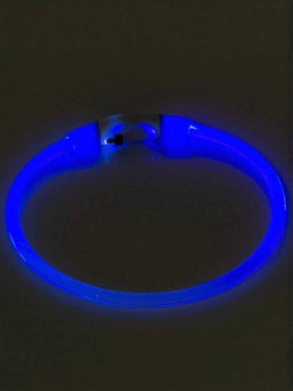 USB Rechargeable Cuttable Full Glow LED Pet Collar for Night Anti-Lost