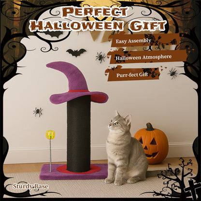 Wizard Hat Cat Scratching Post - Halloween Spooky Cat Scratcher