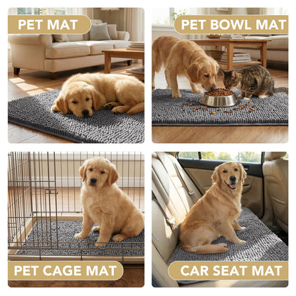 Dog Doormat For Muddy Paws - Absorbs Moisture And Dirt