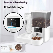 Double Bowl Intelligent Timer Surveillance Video Feeder - Use Remote Voice Call
