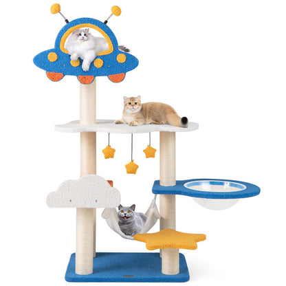 49 Inch UFO Cat Tree - Space Capsule