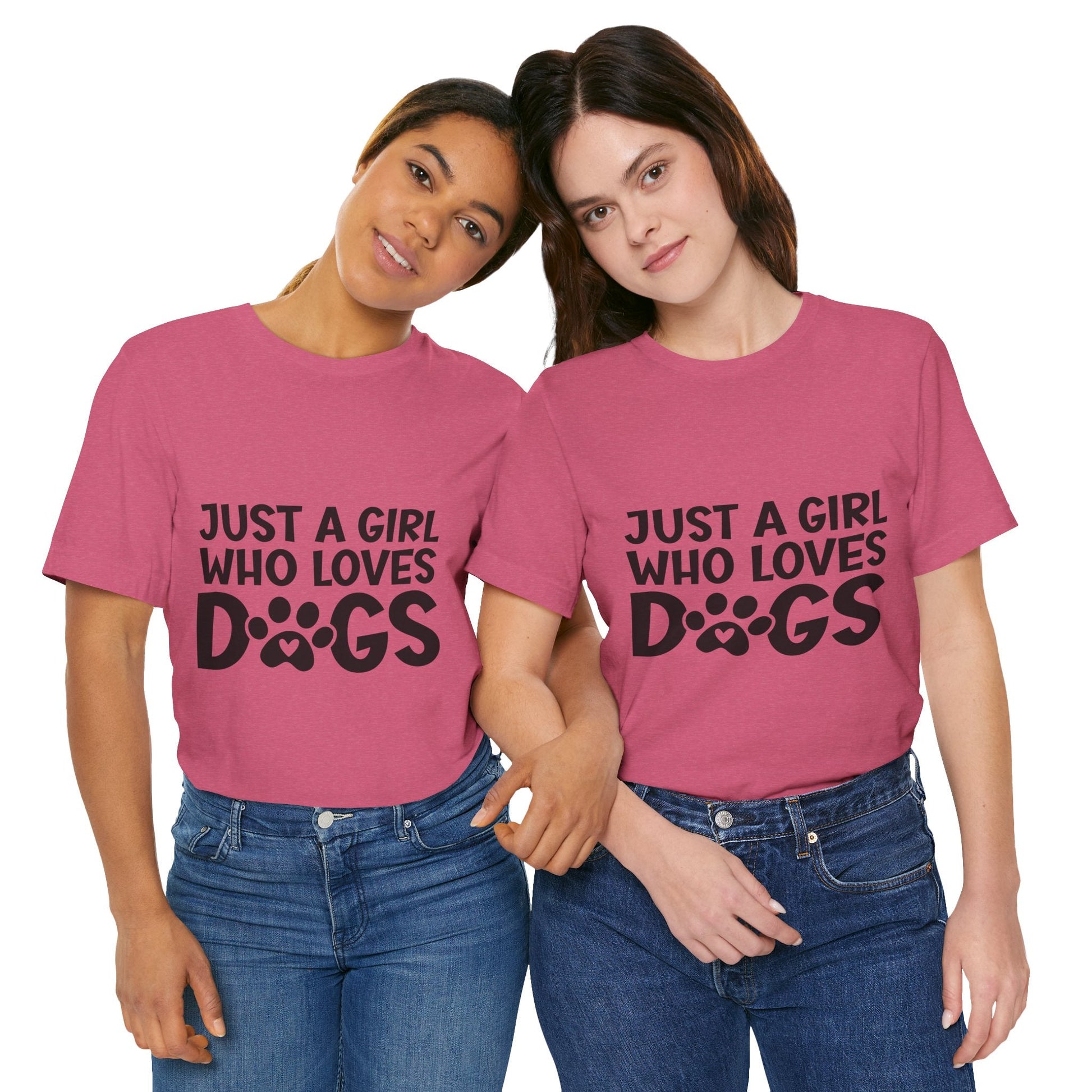 Dog Lover Unisex Tee - Just a Girl Who Loves Dogs | Purrfect Pet Haven