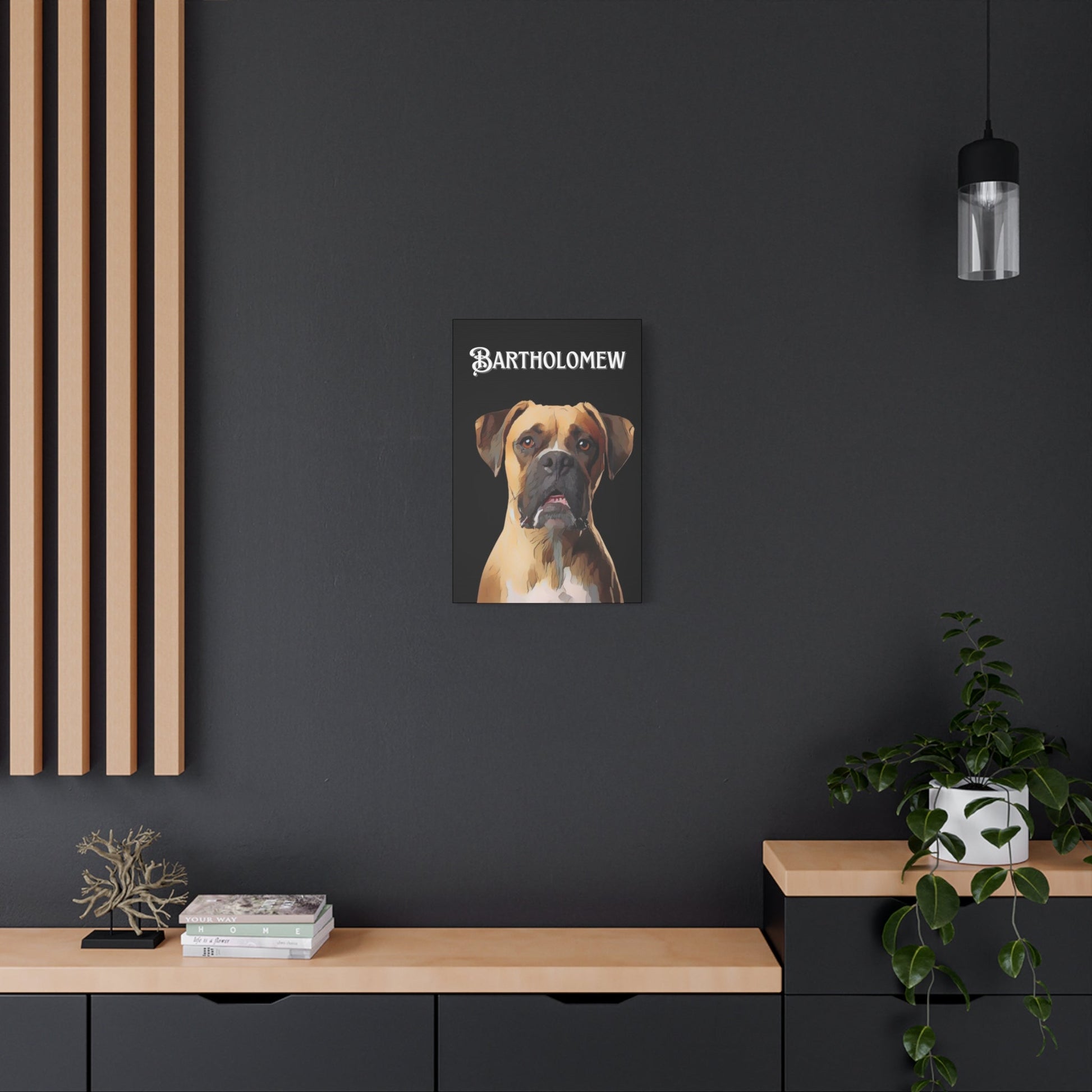 Personalized Dog Canvas Art - Custom Pet Portrait of Bartholomew | Purrfect Pet Haven