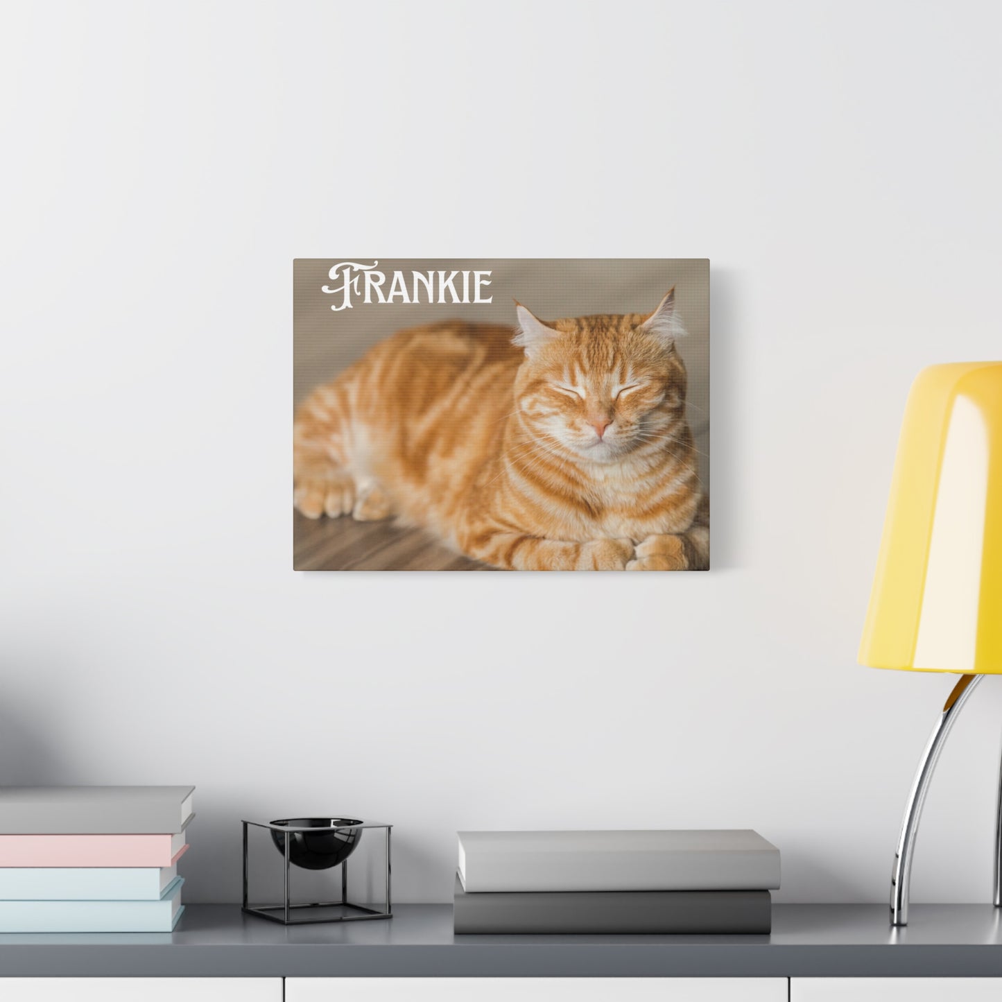 Personalized Landscape Photo Canvas Wall Art - Stretch Framed Print for Pet Lovers