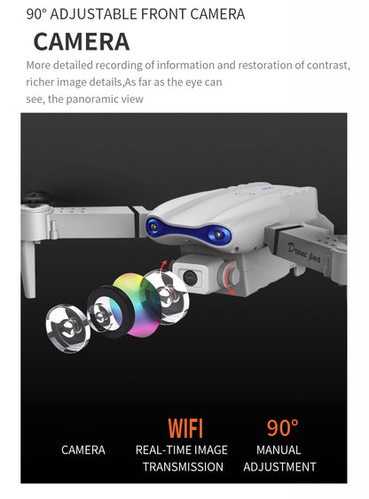 E99 Smart Pet Photography Drone - Foldable RC Camera with Real-Time Video