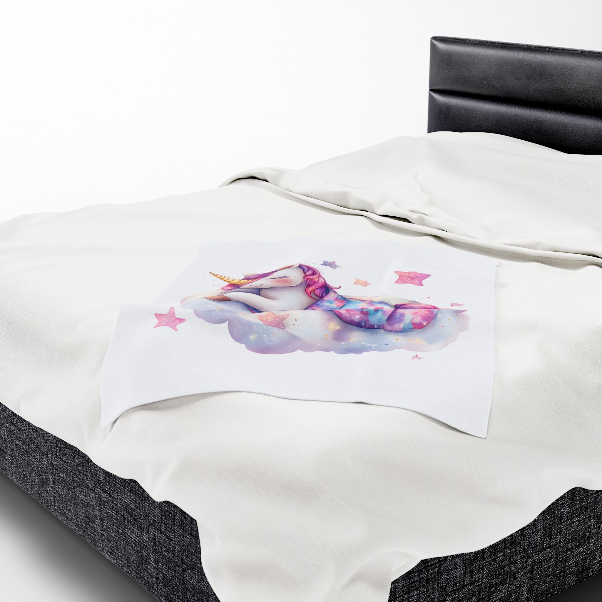 Dreamy Unicorn Velveteen Plush Blanket | Cozy Soft Throw for Kids & Nursery Decor