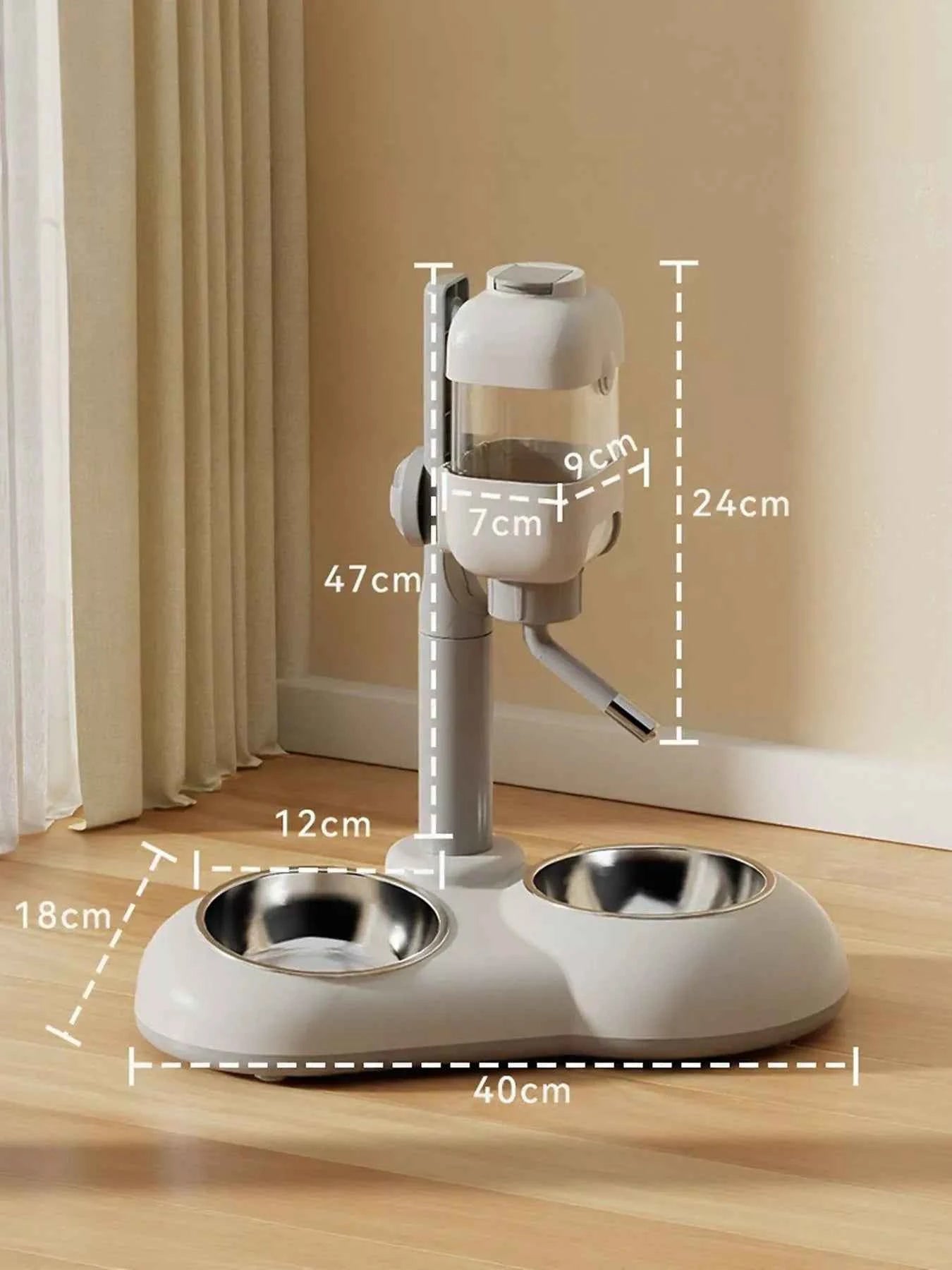 Automatic Pet Food and Water Dispenser Bowl