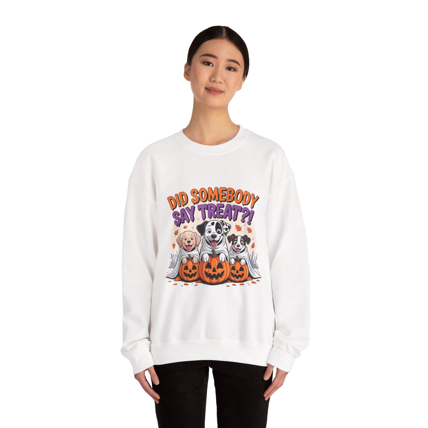 Halloween Dog Lover Crewneck - Cozy Spooky Season Pet Parent Sweatshirt