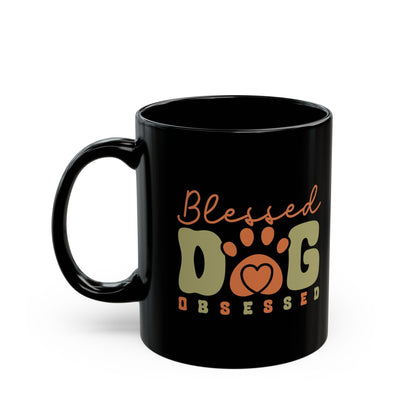 Blessed Dog Obsessed Black Mug - Perfect Gift for Dog Lovers | Purrfect Pet Haven