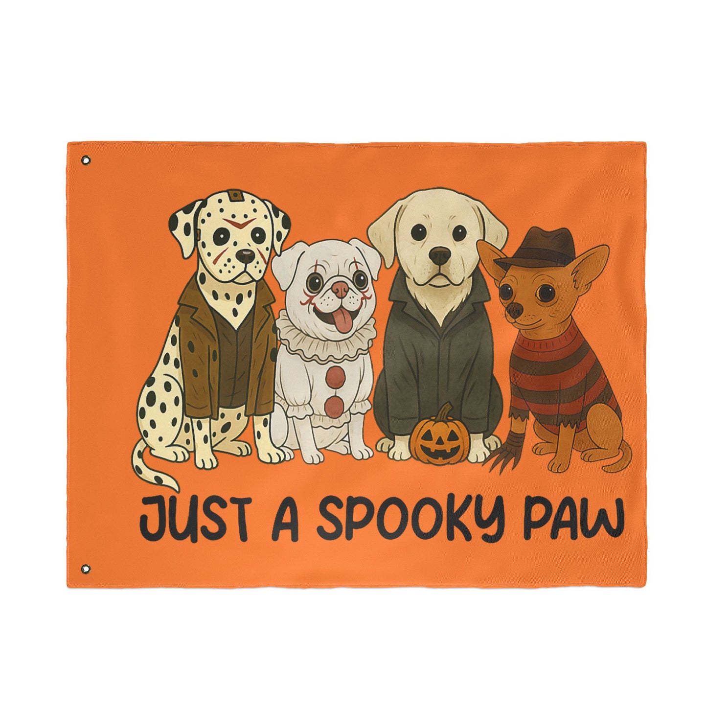 Halloween Dog Garden Flag - Spooky Pet Lover Outdoor Decoration