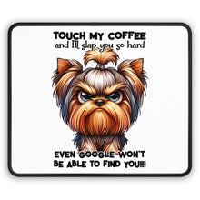 Funny Coffee-Themed Gaming Mouse Pad - Touch My Coffee & I'll Slap You | Purrfect Pet Haven