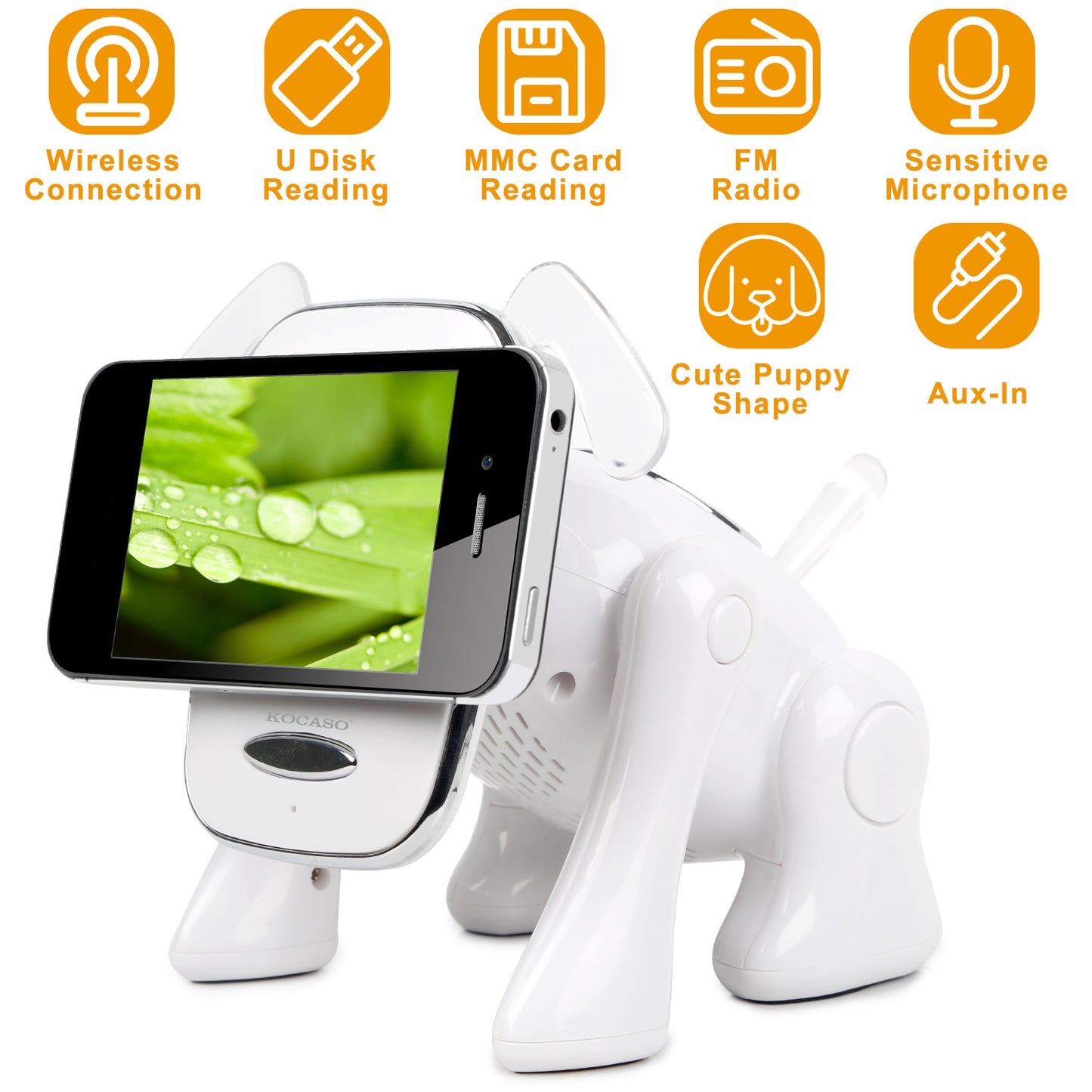 Cute Puppy Dog Wireless Speaker - Portable Bluetooth Music Player