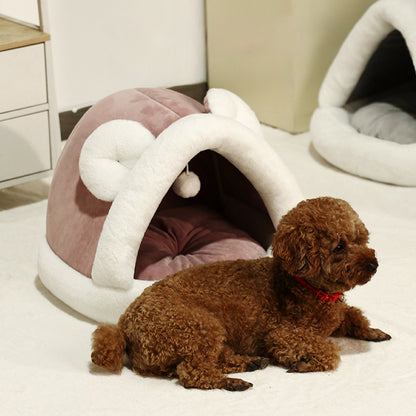 Pet Tent Cave Bed For Cats Small Dogs - Comfortable Pet Sleeping Bed