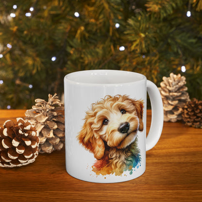 Cute Goldendoodle Dog Lovers Ceramic Mug - 11oz & 15oz - Perfect Gift for Doodle Owners