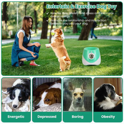 Automatic Dog Ball Launcher - Rechargeable Fetch Machine - Purrfect Pet Haven