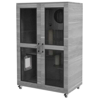 Ultimate Cat Tree Villa Apartment with Wheels - Premium Mobile Cat Furniture