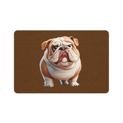 Adorable Bulldog Pet Food Mat - Non-Slip Feeding Mat for Dogs | Purrfect Pet Haven