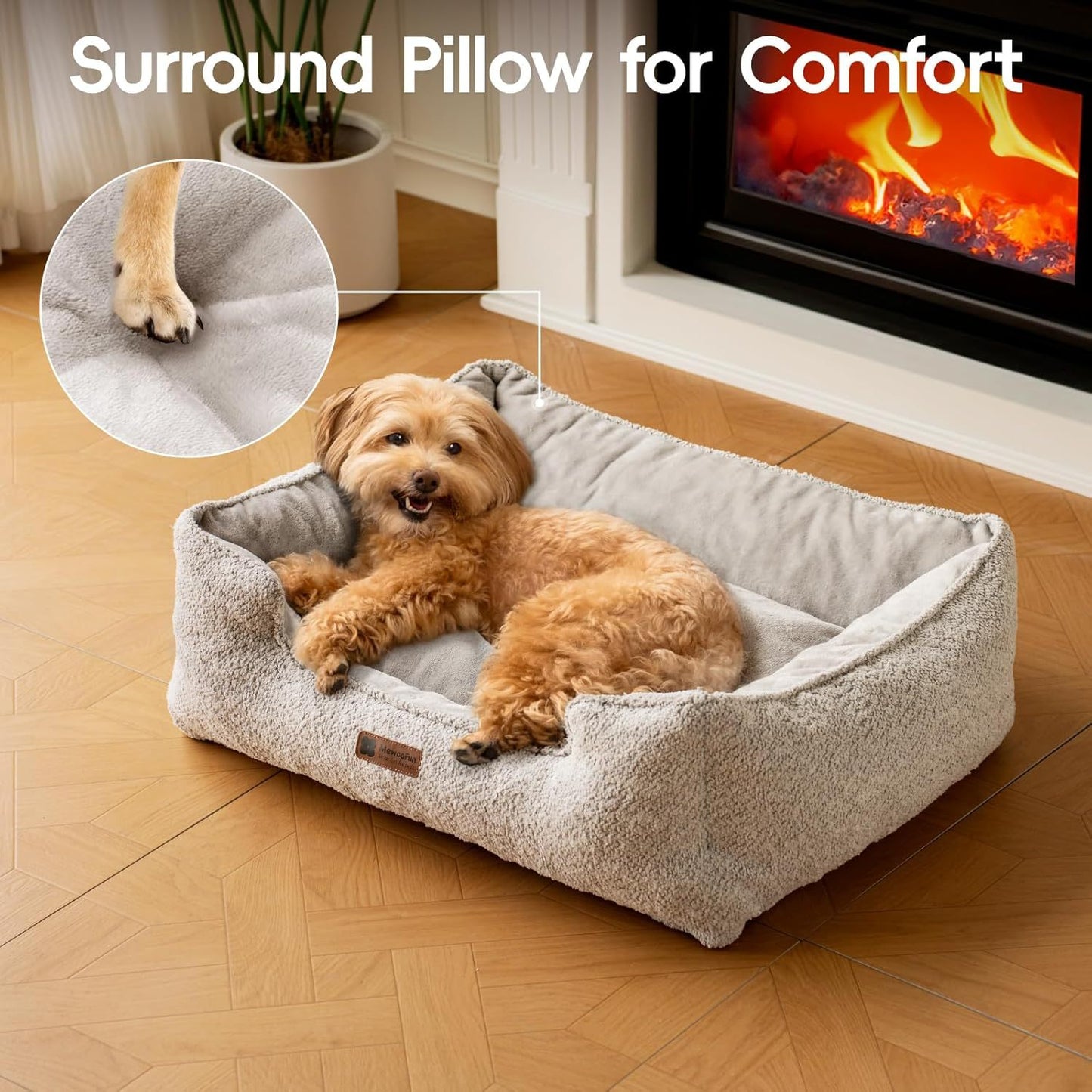 Rectangle Pet Bed - Medium Warming Calming