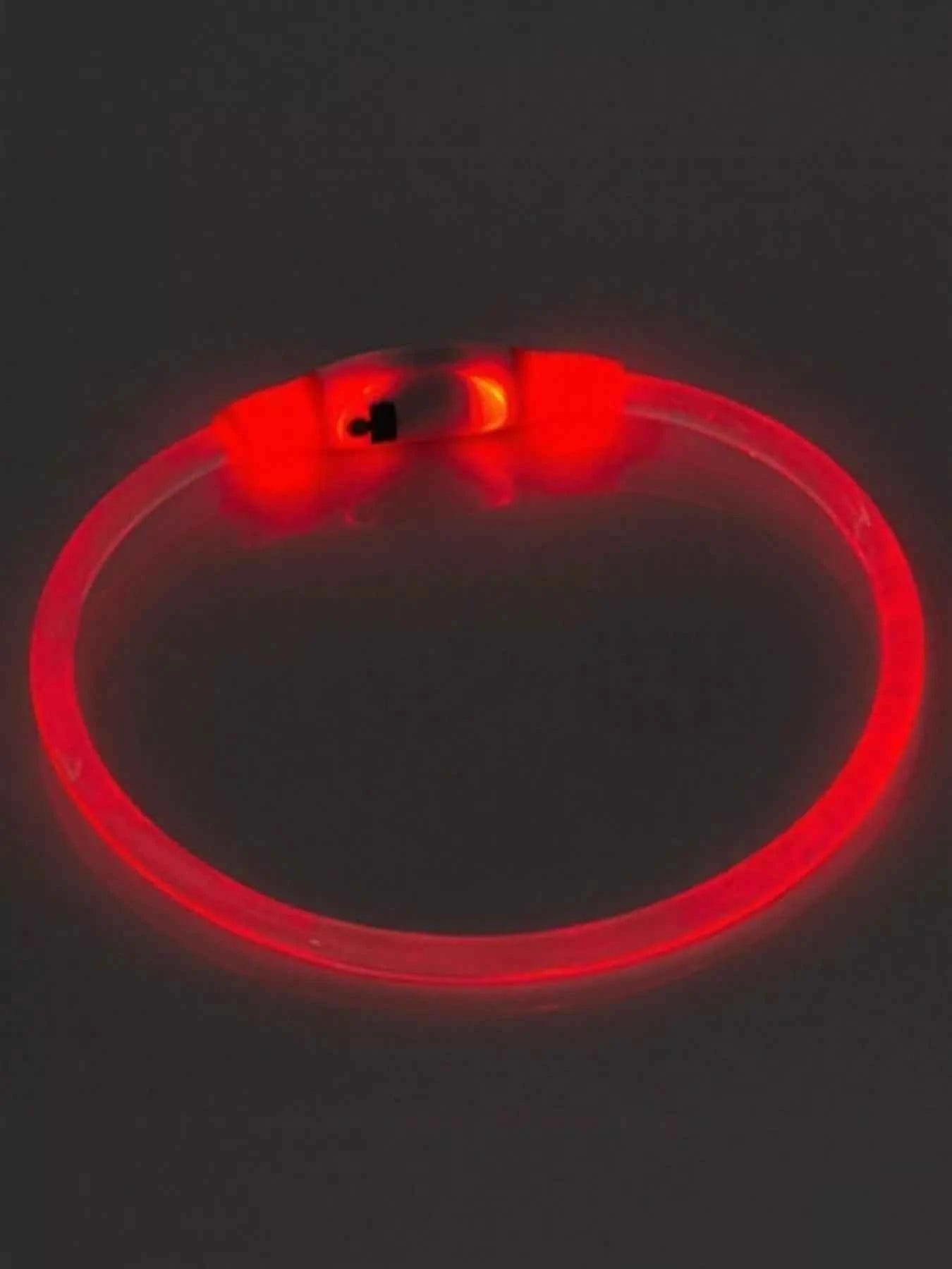 USB Rechargeable Cuttable Full Glow LED Pet Collar for Night Anti-Lost
