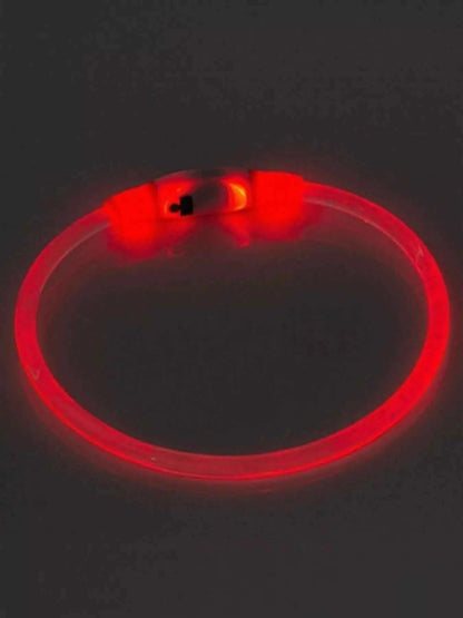 USB Rechargeable Cuttable Full Glow LED Pet Collar for Night Anti-Lost