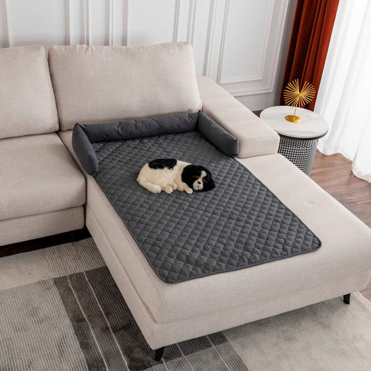 Waterproof Pet Mat with Side Bolsters - Furniture Protector Cover