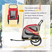 Pet Bike Trailer & Stroller - 2-in-1 for Small Dogs