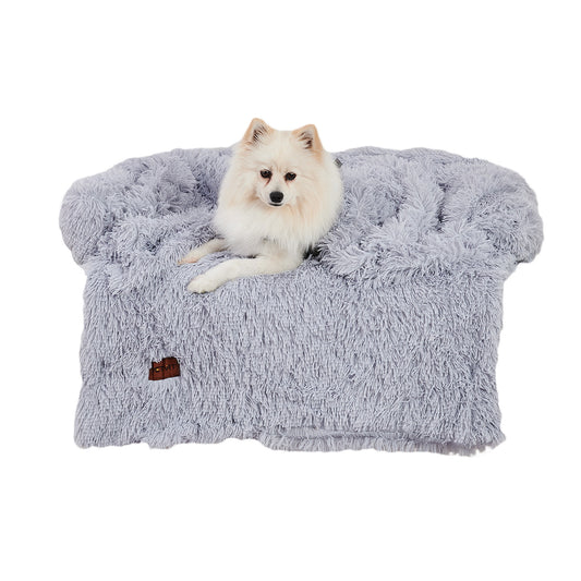 Dog Couch Bed Mat - Fluffy with Blanket