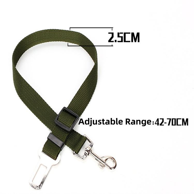 Dog Car Seat Belt - Adjustable Pet Safety Harness Leash