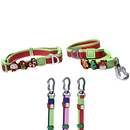 DIY Pet Leash Set - Dual-Color Embossed with 12 Accessories