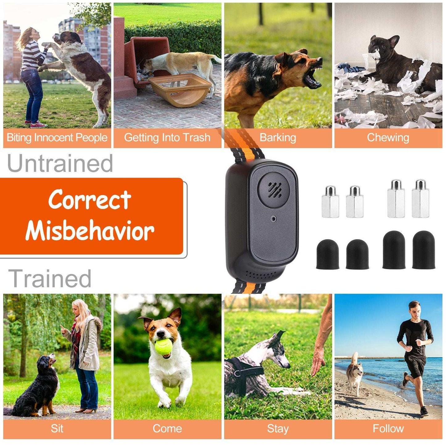 Dog Training Collar - Waterproof Remote With 3 Training Modes