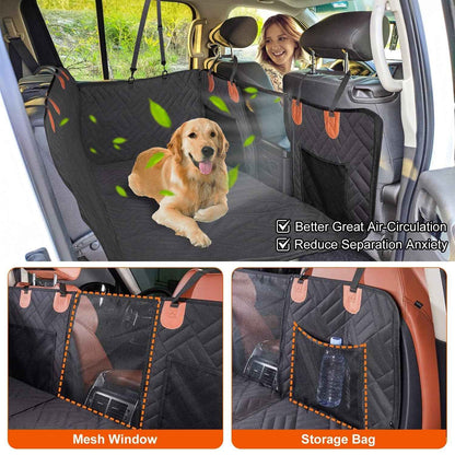 Dog Car Seat Cover - Waterproof Hammock for Back Seat - Purrfect Pet Haven