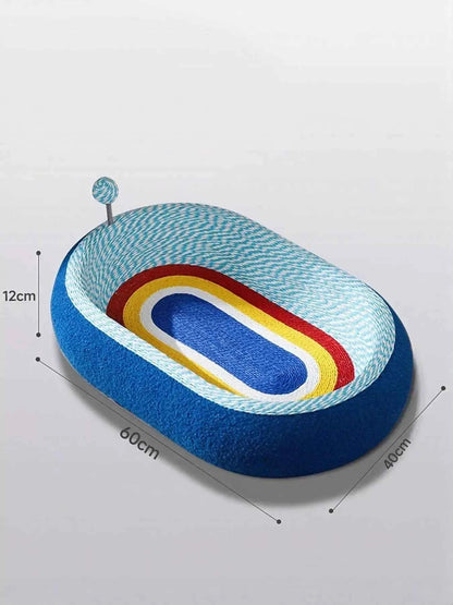 Wear-Resistant Sisal Cat Scratcher Bed