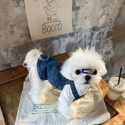 Spring and Summer Small Pet Dog Cat Denim Skirt