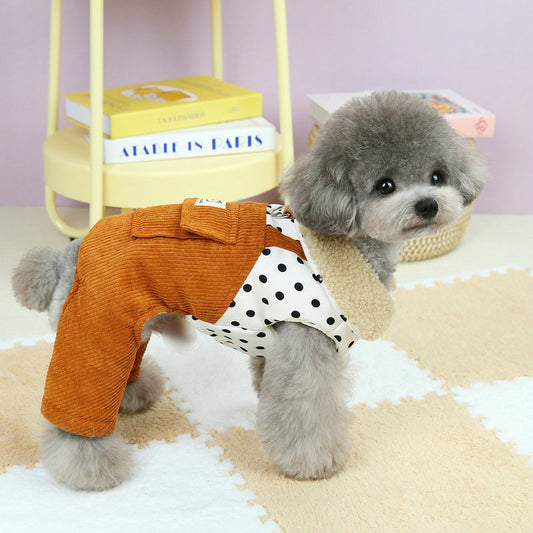 Cotton-padded Dog Overalls Clothes - Small to X-Large