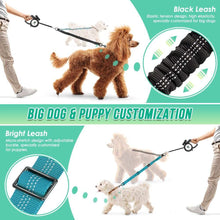 Shock Absorbing Retractable Leash for Two Dogs - Maintain Control