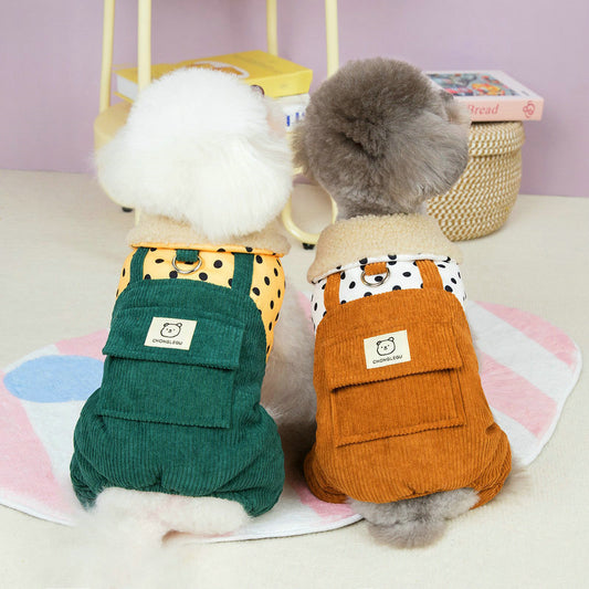Cotton-padded Dog Overalls Clothes - Small to X-Large