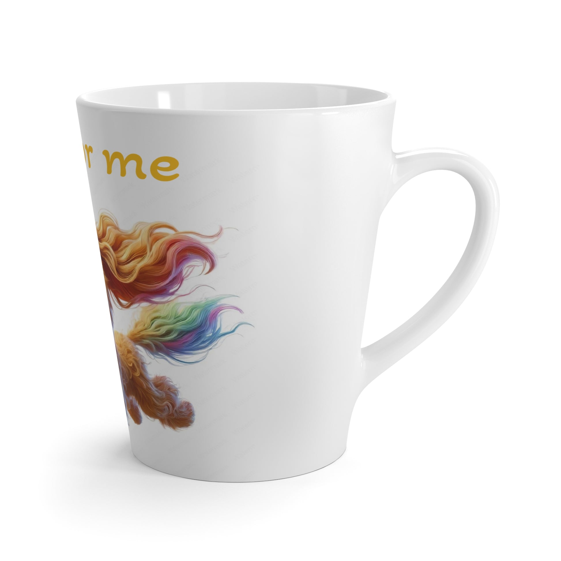 Cute Dog Latte Mug - "Wait for Me" Inspirational Coffee Cup for Pet Lovers | Purrfect Pet Haven