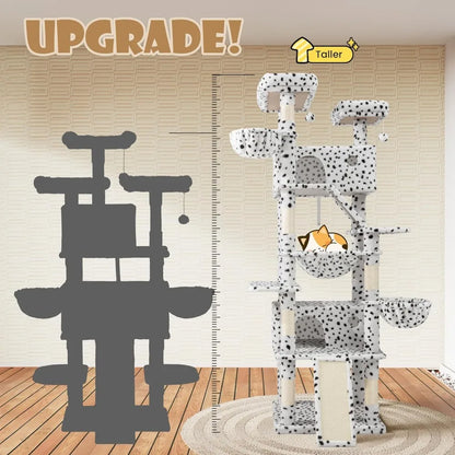 81 Inch Tall Cat Tree Tower - Multi-Level