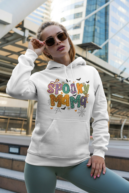 Halloween Spooky Mama Hoodie Sweatshirt - Mom Halloween Style