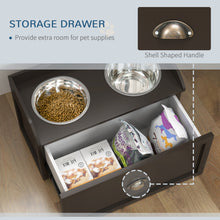 Elevated Dog Bowls - Pet Feeding Station with Storage